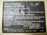 PC-6001A背面