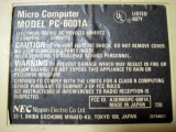 PC-6001A背面